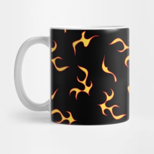 Yellow and Black Flame Aesthetic Mug